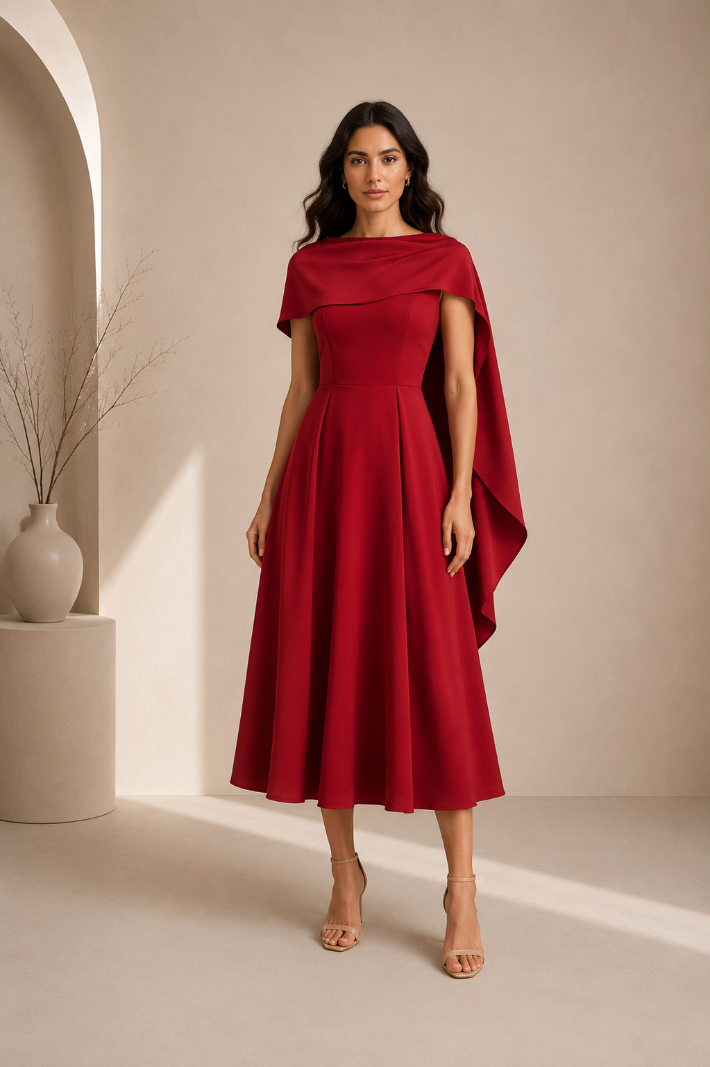 Red midi Dress