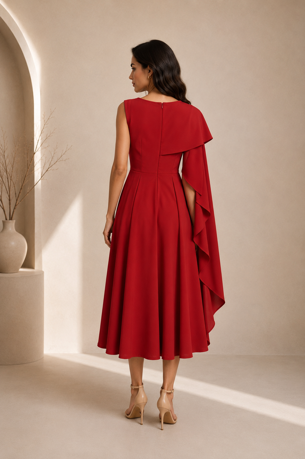 Red midi Dress - Image 2