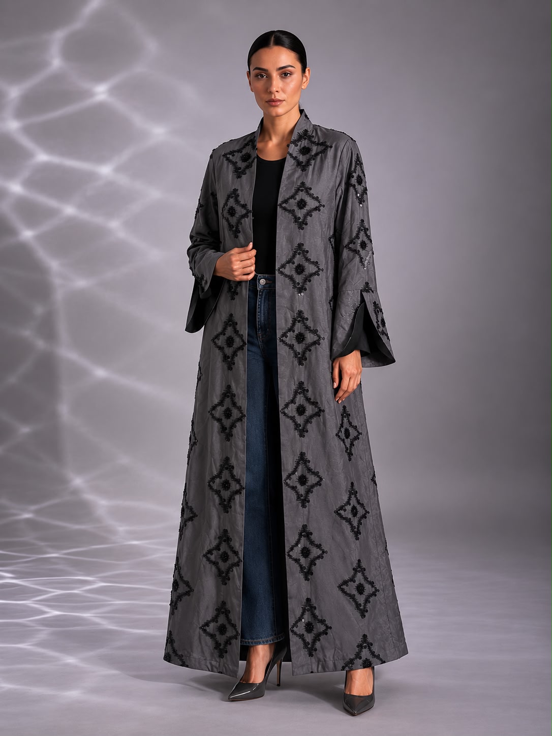 Grey Abaya