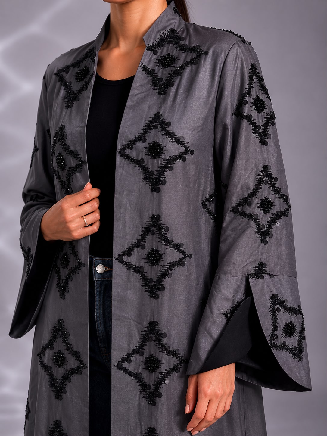 Grey Abaya - Image 2