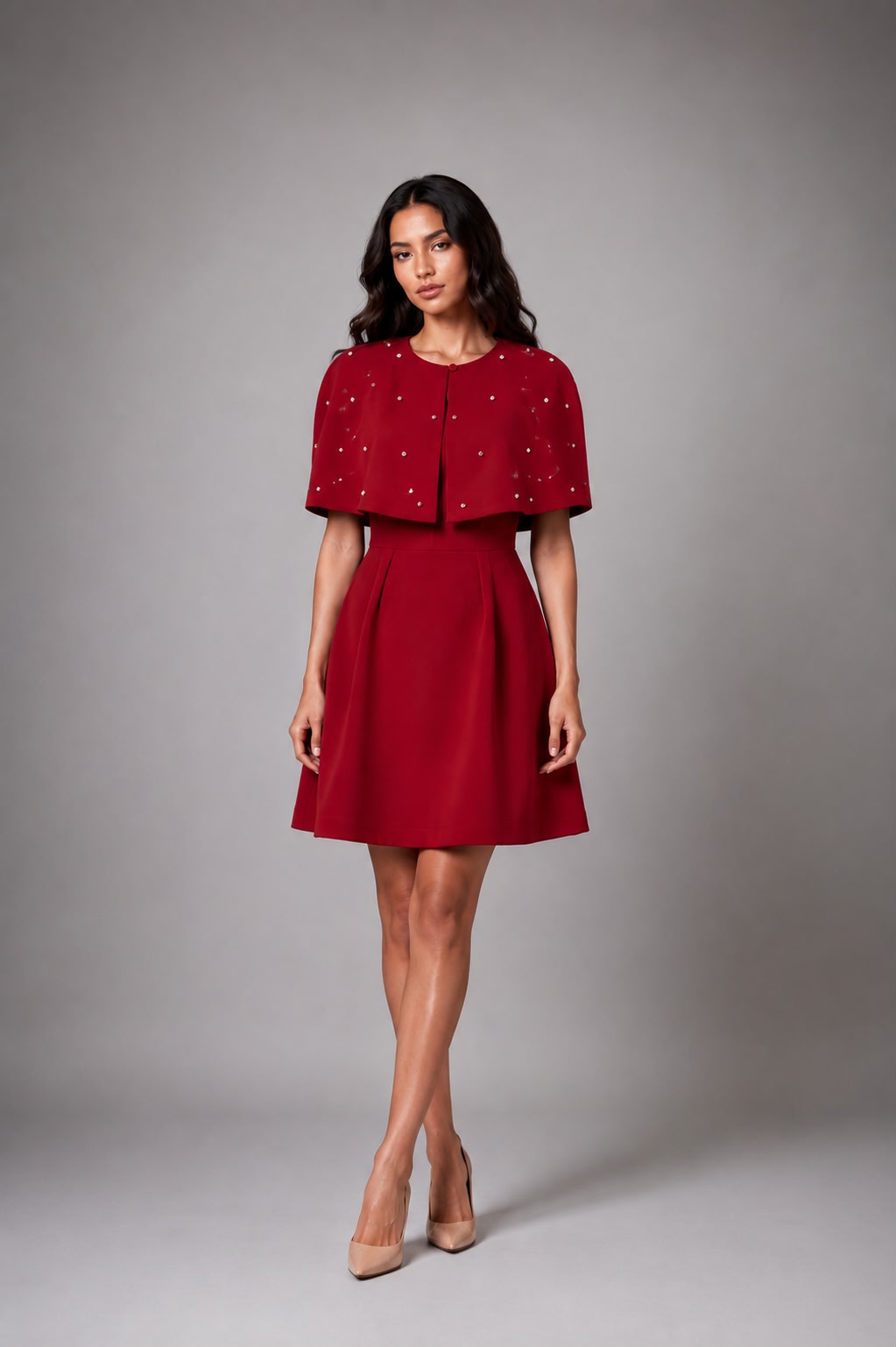 Dress with Cape