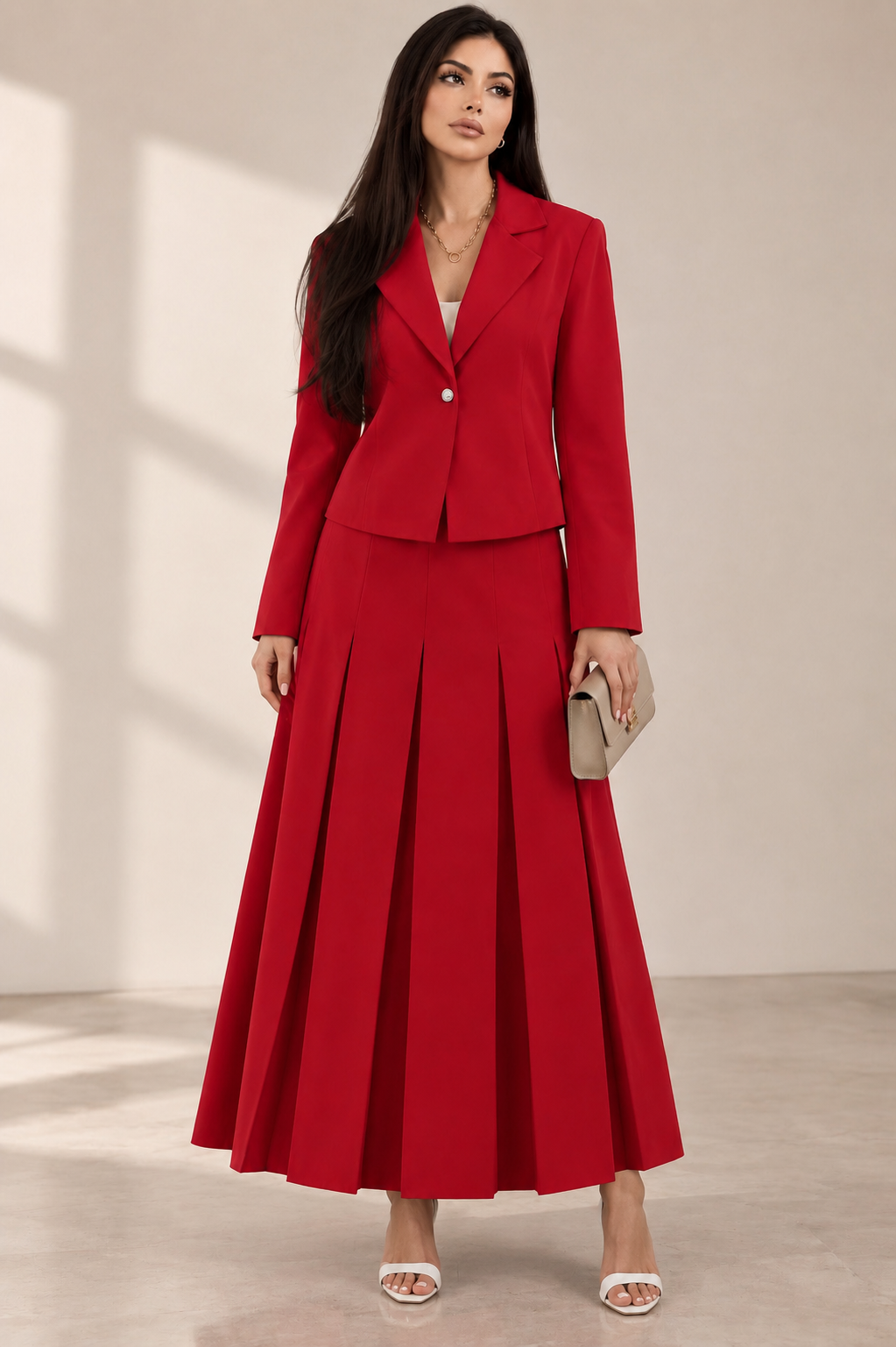 Red Jacket+ Skirt - Image 2