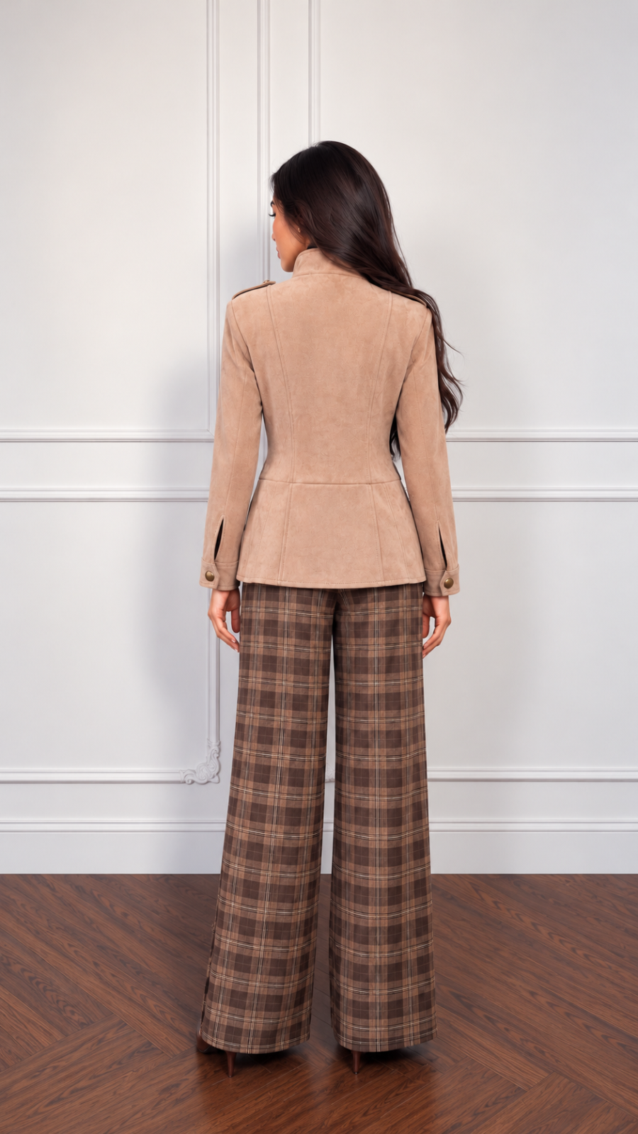 Beige suede jacket - Image 2